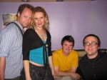 The band with our lovely hostess, Graziela Calis, Cork's resident Brazilian Bellydancer The band with our lovely hostess, Graziela Calis, Cork's resident Brazilian Bellydancer