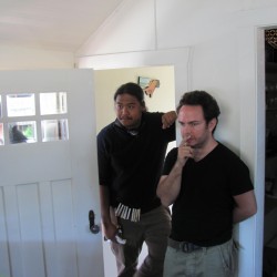director & gaffer at work