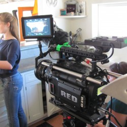 the RED camera in action
