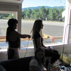 preparing hair for the humid sea air