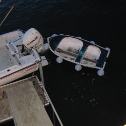 towing the row boat